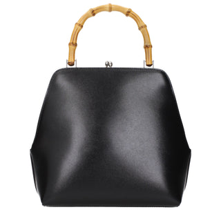Bolso negro de cuero