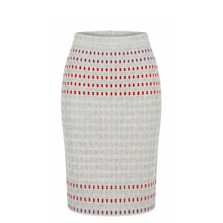 Grey Silk Women Skirt