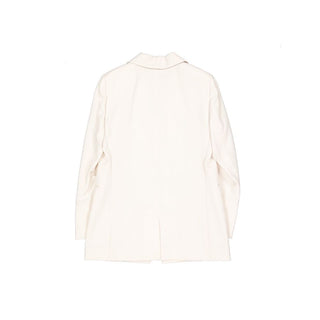 White Virgin Wool Blazer