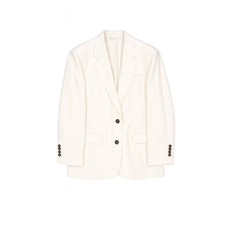 White Viscose Blazer