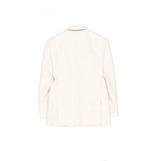 White Viscose Blazer