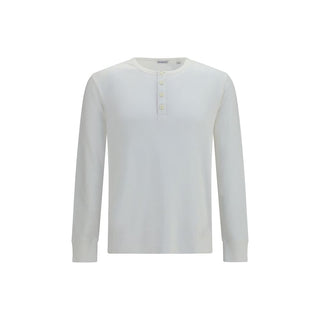 White Cotton Long Sleeve T-Shirt