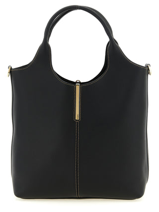Black Calfskin Tote Bag