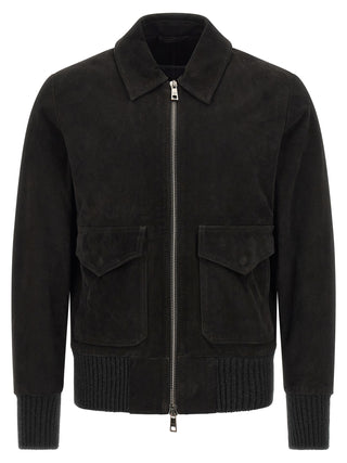 Black Lamb Leather Leather Jacket