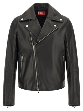Black Cowhide Leather Jacket