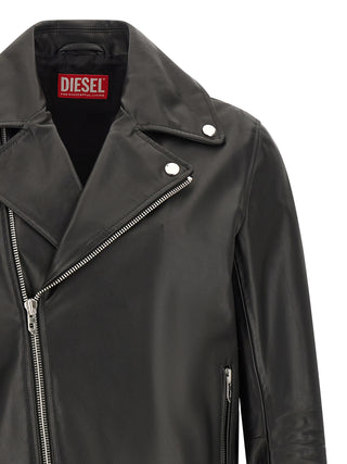 Black Cowhide Leather Jacket
