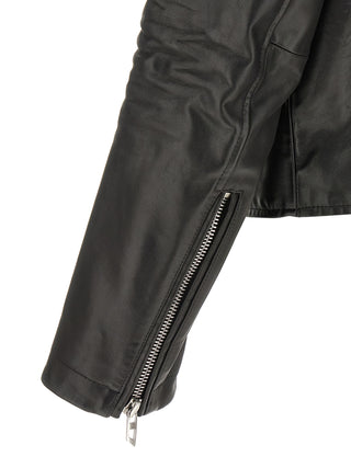 Black Cowhide Leather Jacket