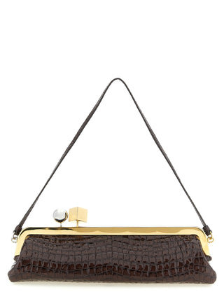 Brown Goatskin Clutch Bag