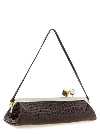 Brown Goatskin Clutch Bag