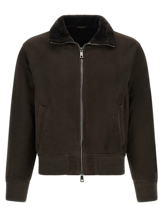 Brown Lamb Leather Leather Jacket