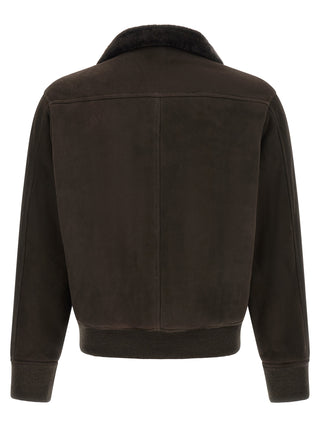 Brown Lamb Leather Leather Jacket
