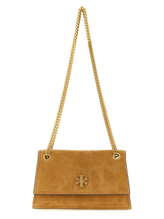 Bolso de hombro marrón de becerro