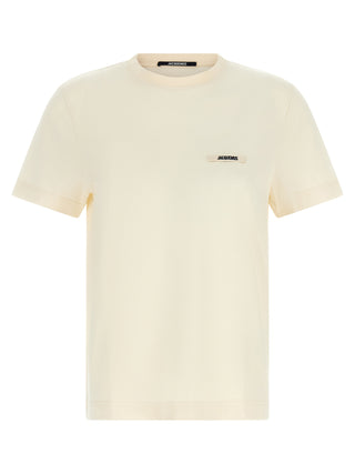Camiseta de algodón beige