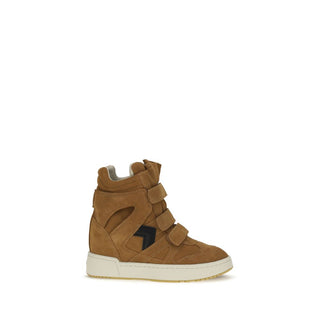 Brown Calf Leather Bos Taurus High Top Sneakers