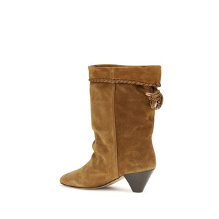 Brown Calf Leather Bos Taurus Flat Boots