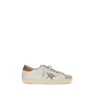 White Calf Leather Bos Taurus Low Top Sneakers
