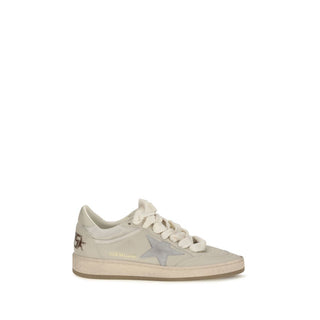 Beige Calf Leather Bos Taurus Low Top Sneakers