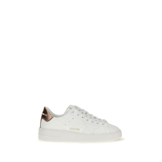 White Calf Leather Bos Taurus Low Top Sneakers