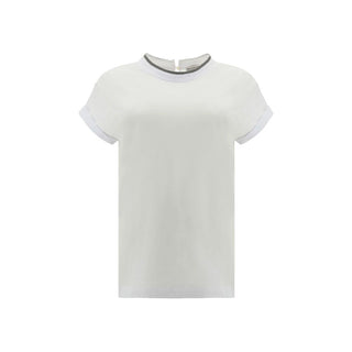 White Elastane T-Shirt