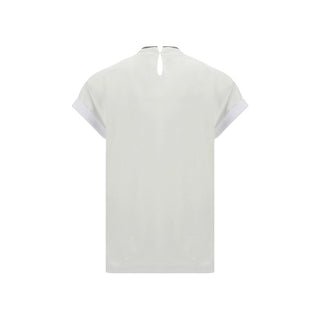 White Elastane T-Shirt