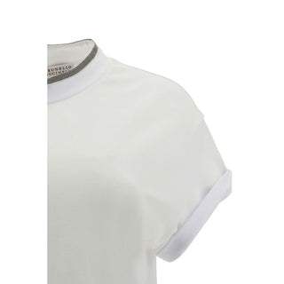 White Elastane T-Shirt