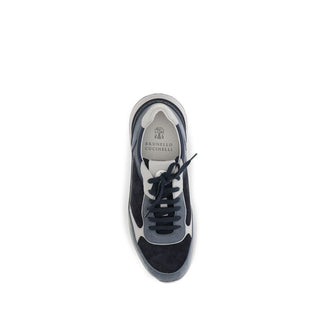 Zapatillas deportivas Bos Taurus de piel de becerro azul
