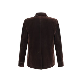 Brown Cotton Blazer