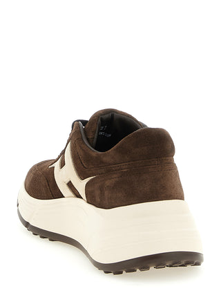 Brown Calfskin Athletic Sneakers