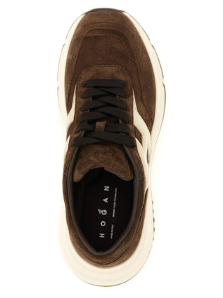 Brown Calfskin Athletic Sneakers