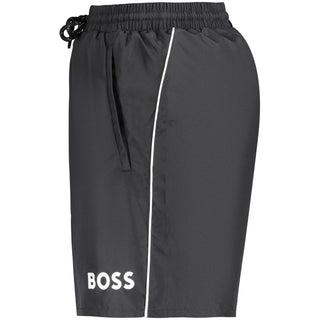 Nero Polyester Men's Shorts