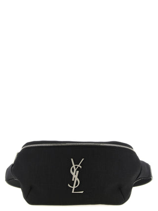 Bolso bandolera de piel de cordero negro