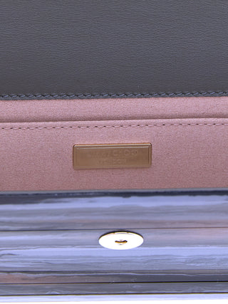 Gray Polyester Clutch Bag
