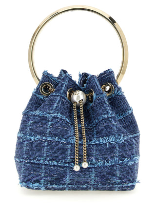Blue Fabric Handbag