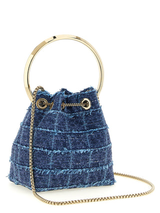 Blue Fabric Handbag