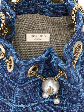 Blue Fabric Handbag