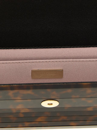 Beige Polyester Clutch Bag