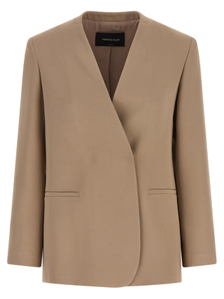 Beige Acetate Blazer