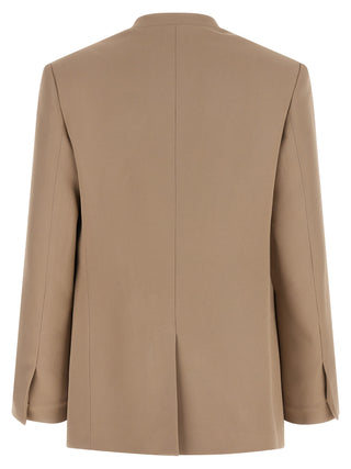 Beige Acetate Blazer