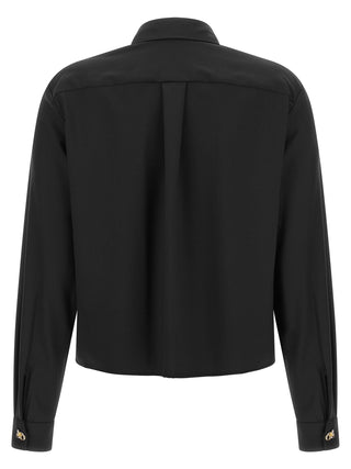 Black Virgin Wool Blouse