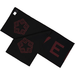 Black Virgin Wool Foulard