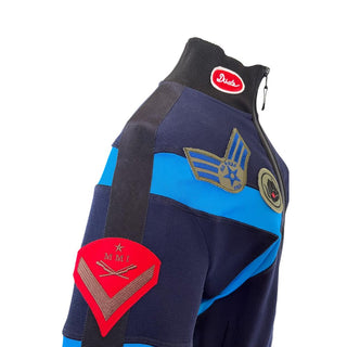 Sudadera para mujer de algodón azul