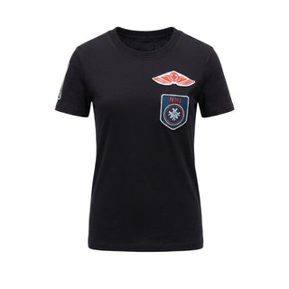 Black Cotton Women's T-shirt