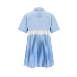 Camisa azul claro de algodón para mujer