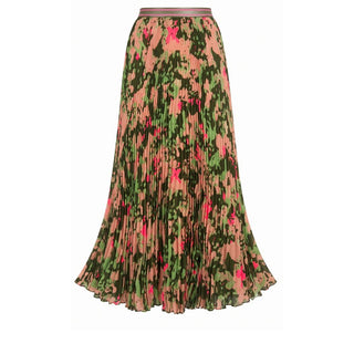 Pink Polyester Women Skirt