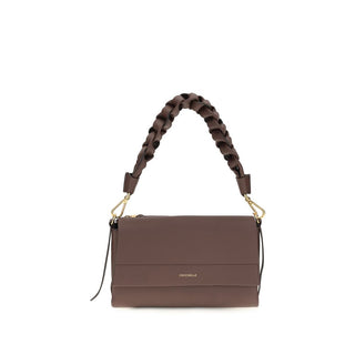 Bolso de hombro de cuero de becerro marrón Bos Taurus  