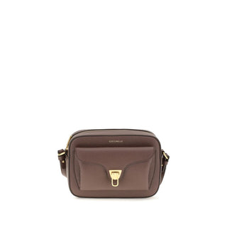 Bolso de hombro de cuero de becerro marrón Bos Taurus  