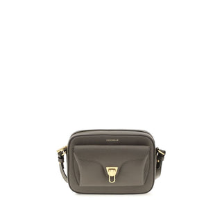 Bolso de hombro de cuero de becerro marrón Bos Taurus  