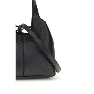 Black Calf Leather Bos Taurus Handbag