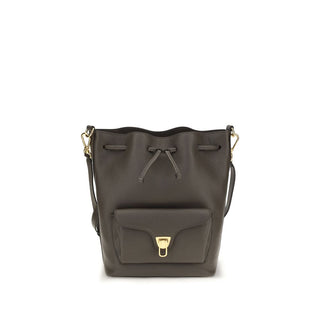 Bolso marrón de cuero de ternero Bos Taurus