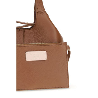 Bolso de mano Bos Taurus de cuero de becerro marrón